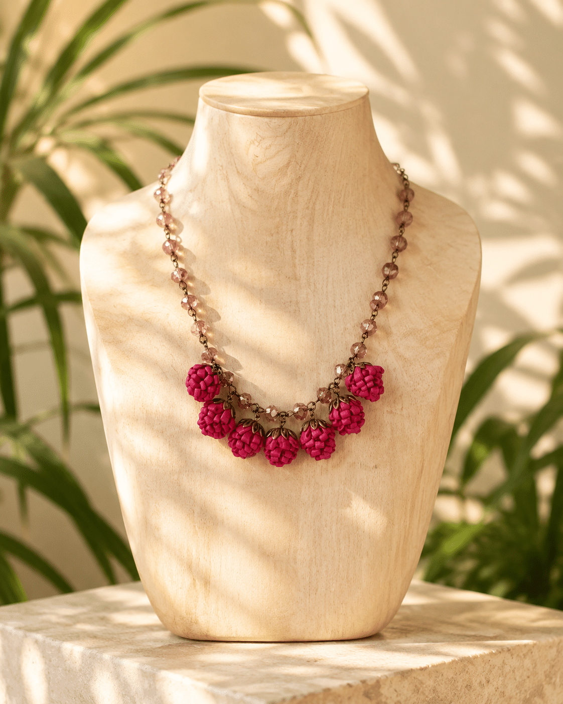 Colar Tujuh Casulo Magenta - Imagem 2