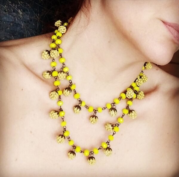 Colar Casulo Amarelo